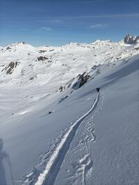 Trace douce vers la Crête des Muandes Trace douce vers la Crête des Muandes