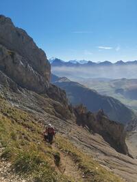 sortie du pierrier sous le col du rasoir sortie du pierrier sous le col du rasoir