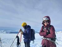 Bien froid au sommet. Photo : Linda Bien froid au sommet. Photo : Linda